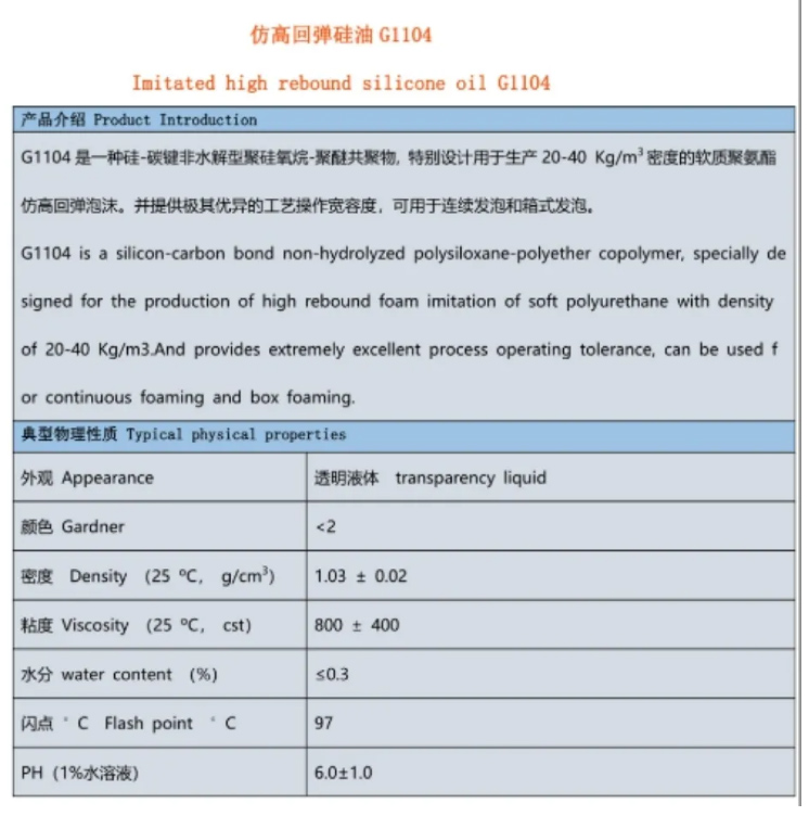 揚(yáng)州市仿高回彈硅油G1104